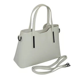   Maxmoda Cameo olasz női bézs színű bőr kézitáska vállpánttal 31,5x21,5 cm