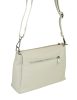 Maxmoda Cara kisméretű, női bézs színű bőr kézitáska, válltáska 27 × 17,5 cm