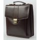 Maxmoda férfi olasz sötétbarna marhabőr oldaltáska 26 x 31 cm.