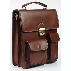 Maxmoda férfi olasz marhabőr oldaltáska 24,5 x 33,5 cm.