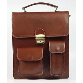 Maxmoda férfi olasz marhabőr oldaltáska 24,5 x 33,5 cm.