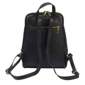 Maxmoda Lorin fekete női bőr hátizsák