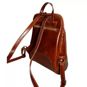 Maxmoda Lorin konyak színű női bőr hátizsák