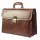 Maxmoda olasz tripla rekeszes férfi konyakbarna bőr aktatáska 40 x 29 cm