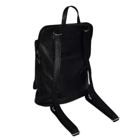 Maxmoda Maria fekete női bőr hátizsák 35 × 30 cm