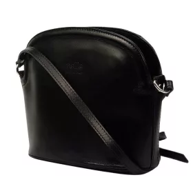   Maxmoda Polli fekete nói olasz bőr válltáska 22 x 19 x 10 cm