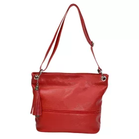 Maxmoda Nilla olasz női piros bőr válltáska, oldaltáska