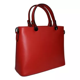 Maxmoda Mea olasz piros női bőr kézitáska vállpánttal