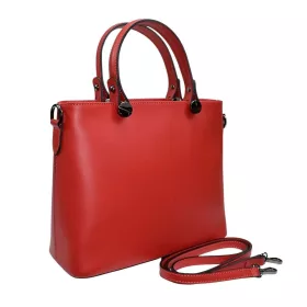 Maxmoda Mea olasz piros női bőr kézitáska vállpánttal
