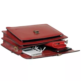 Maxmoda bordó olasz női bőr aktatáska 35 x 26 cm.