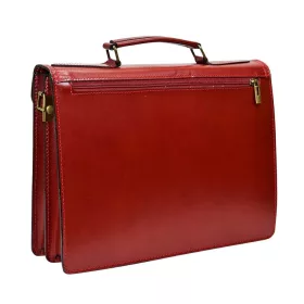  Maxmoda Antonia piros színű, olasz, női, bőr aktatáska 35 x 26 cm.