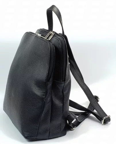 Maxmoda Ginger fekete női bőr hátizsák