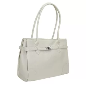 Maxmoda Alcina olasz női bézs bőr válltáska 35×28 cm