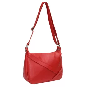   Maxmoda Aldene olasz női piros bőr kézitáska, válltáska 30x22 cm