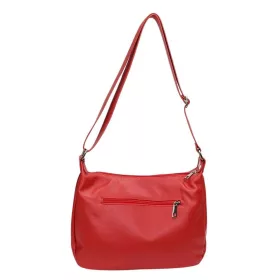   Maxmoda Aldene olasz női piros bőr kézitáska, válltáska 30x22 cm