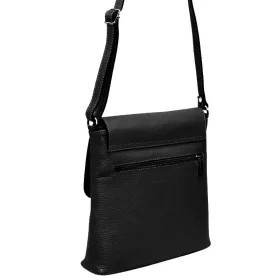   Maxmoda Bruna olasz fekete női, bőr válltáska, oldaltáska