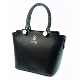 Maxmoda Gina fekete olasz női bőr kézitáska, válltáska