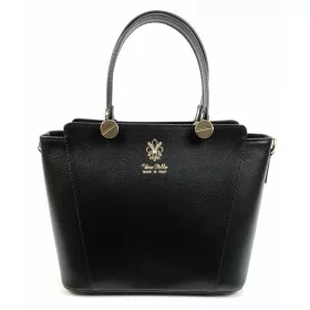 Maxmoda Gina fekete olasz női bőr kézitáska, válltáska