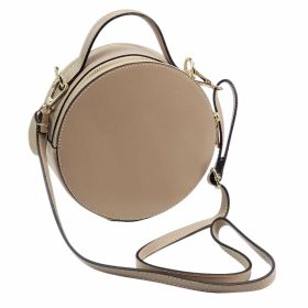   Maxmoda Cube olasz púder színű női bőr válltáska, kézitáska