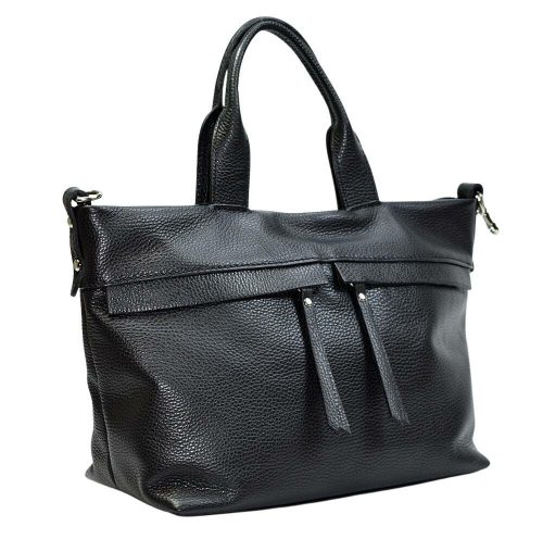 Maxmoda Mara olasz női fekete kézitáska 37 × 24 cm 