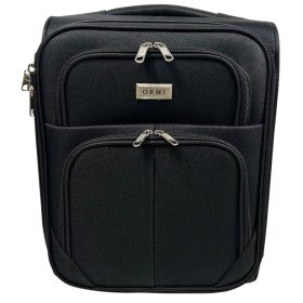 Ormi fekete, puhafalú kabinbőrönd 40 cm