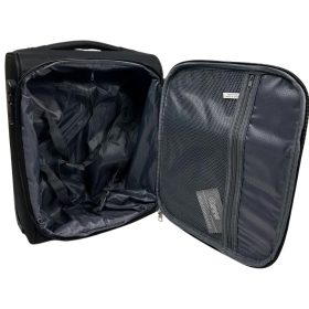 Ormi fekete, puhafalú kabinbőrönd 40 cm