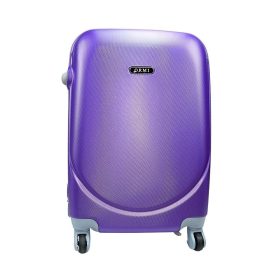 Ormi lila, keményfalú kabinbőrönd 55cm