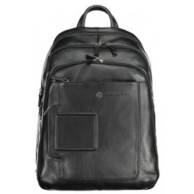 Piquadro fekete férfi bőr hátizsák 20 x 36 x 34 cm