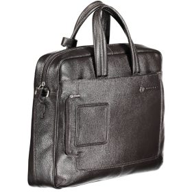   Piquadro luxus minőségű barna bőr fedélzeti laptoptáska, aktatáska 15" 46 x 32 cm
