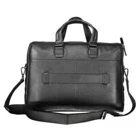   Piquadro luxus minőségű fekete férfi bőr aktatáska, laptoptáska 17"