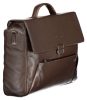 Piquadro luxus minőségű barna bőr aktatáska, laptoptartóval 15,6" 41 x 31 cm