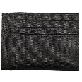   Piquadro fekete szövet pénztárca, kártyatartó férfi  11 x 8 cm