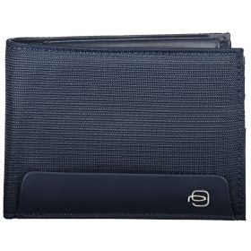   Piquadro olasz design szövet-bőr pénztárca, férfi  12 x 9 cm