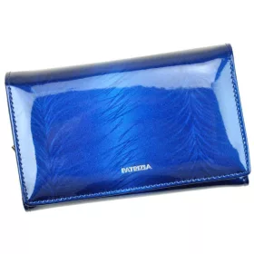   Patrizia női, mintás kék színű bőr pénztárca, RFID 15 × 9,5 cm