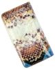 Patrizia női, mintás kék bőr pénztárca, RFID 9,5 × 16,5 cm 