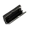 Pierre Cardin fekete, női bőr pénztárca 12 × 8,5 cm 