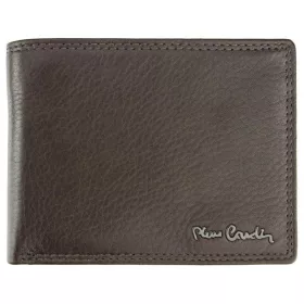   Pierre Cardin férfi bőr pénztárca, sötétbarna, 12 × 9,5 cm