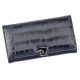 Pierre Cardin croco mintás, kék női rostbőr pénztárca 17 × 10 cm 