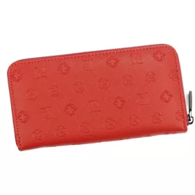 Pierre Cardin női bőr pénztárca, piros 19 × 10 cm