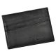Pierre Cardin fekete bőr kártyatartó 10,8 × 8 cm 