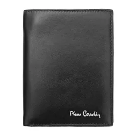   Pierre Cardin fekete, férfi bőr pénztárca, RFID 10 × 13 cm