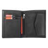 Pierre Cardin fekete, férfi bőr pénztárca, RFID 10 × 13 cm 