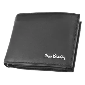   Pierre Cardin fekete, férfi bőr pénztárca, RFID 12 × 9,5 cm