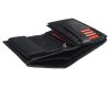 Pierre Cardin fekete, férfi bőr pénztárca, RFID 9,5 × 12,5 cm 