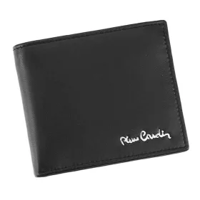   Pierre Cardin fekete, férfi bőr pénztárca, RFID 10,5 × 9 cm