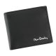 Pierre Cardin fekete, férfi bőr pénztárca, RFID 10,5 × 9 cm 