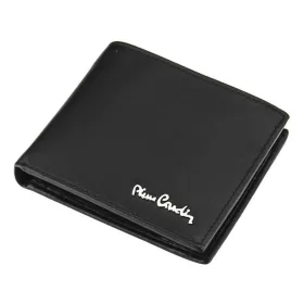   Pierre Cardin fekete, férfi bőr pénztárca, RFID 10,5 × 9 cm