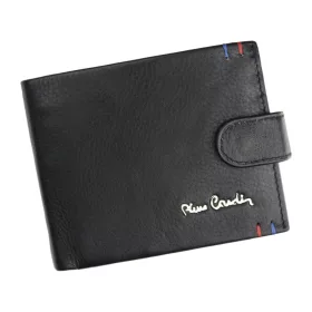   Pierre Cardin fekete férfi bőrpénztárca, RFID 12 × 9,5 cm