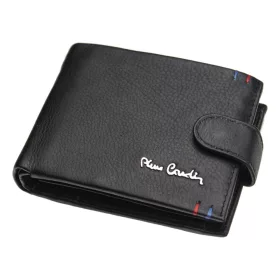   Pierre Cardin fekete férfi bőrpénztárca, RFID 12 × 9,5 cm