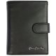 Pierre Cardin férfi bőr pénztárca, fekete,  RFID 10,5 × 13 cm 